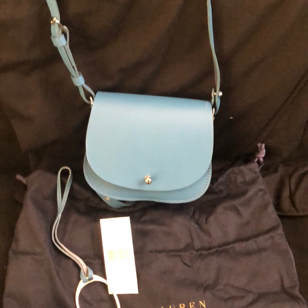 Small Ralph Lauren blue leather purse